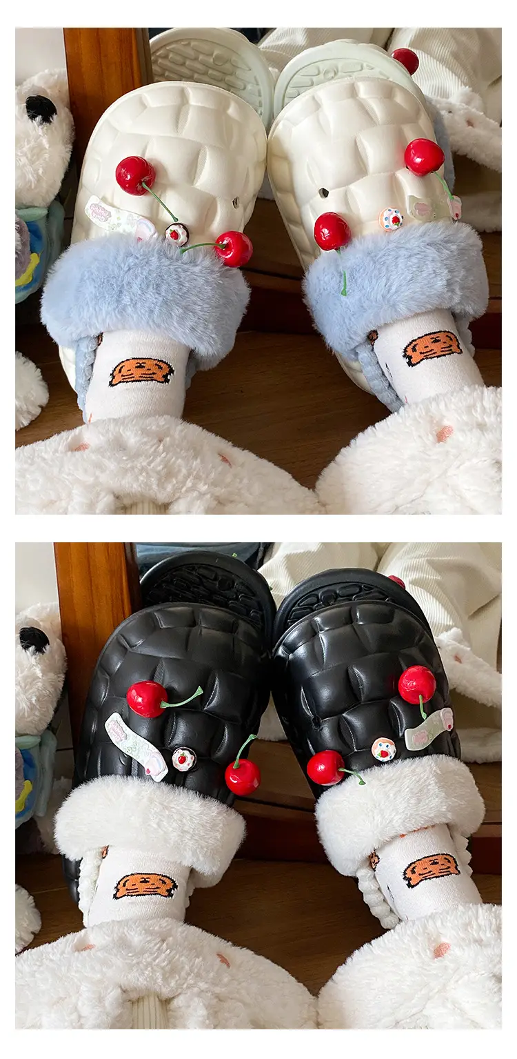 Warm Fleece Lined Cotton Slippers for Women Winter — feature 20
