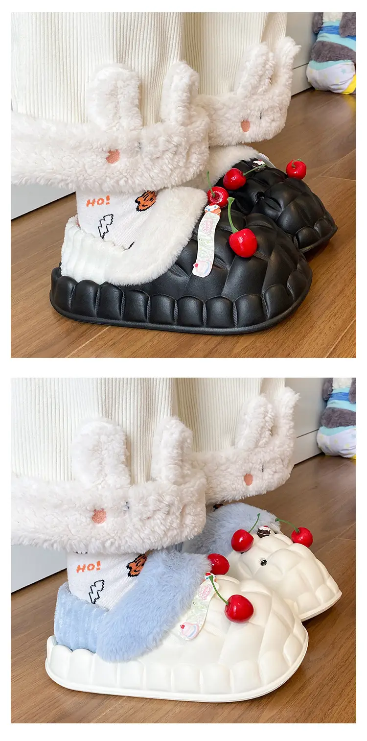 Warm Fleece Lined Cotton Slippers for Women Winter — feature 21