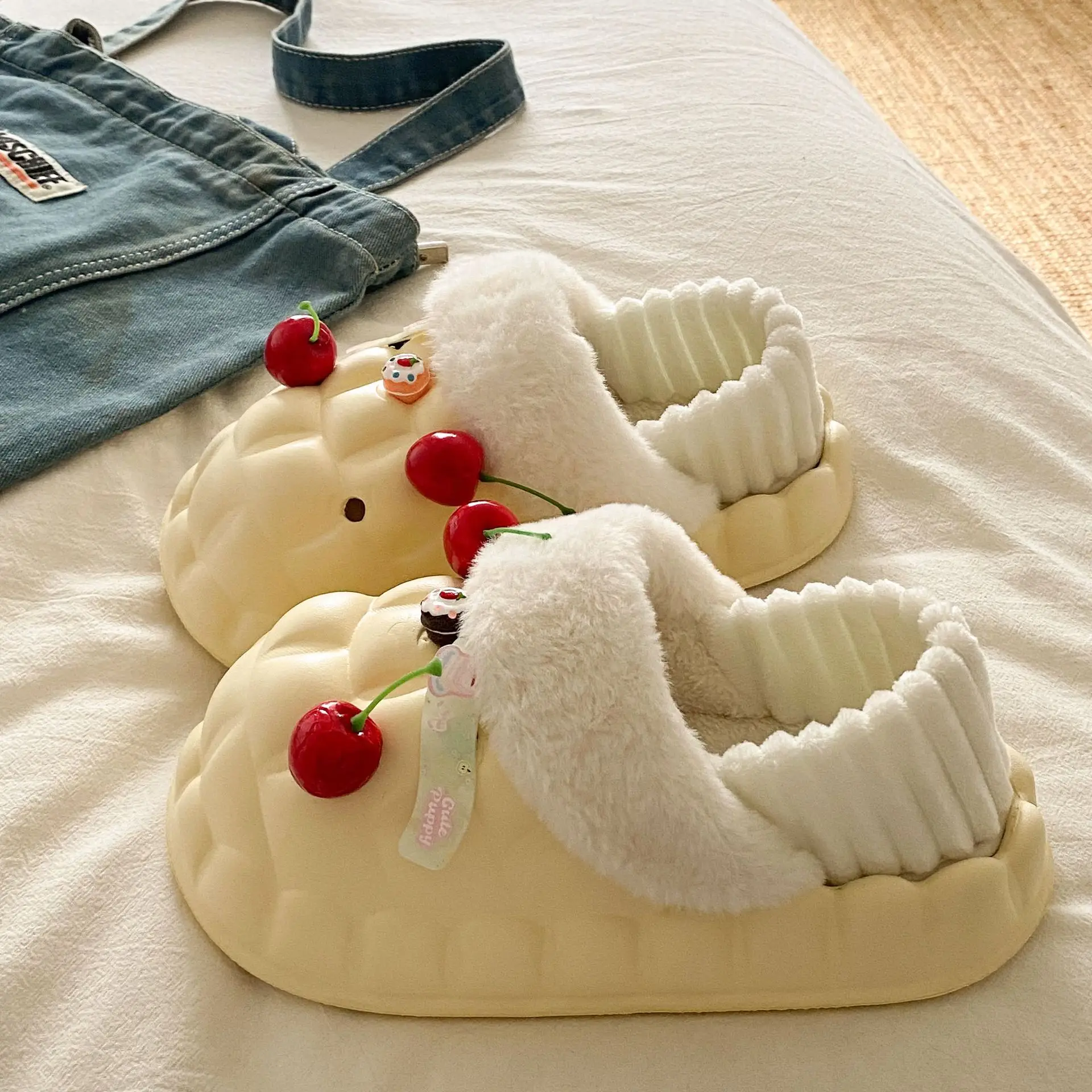 Warm Fleece Lined Cotton Slippers for Women Winter - Image 3