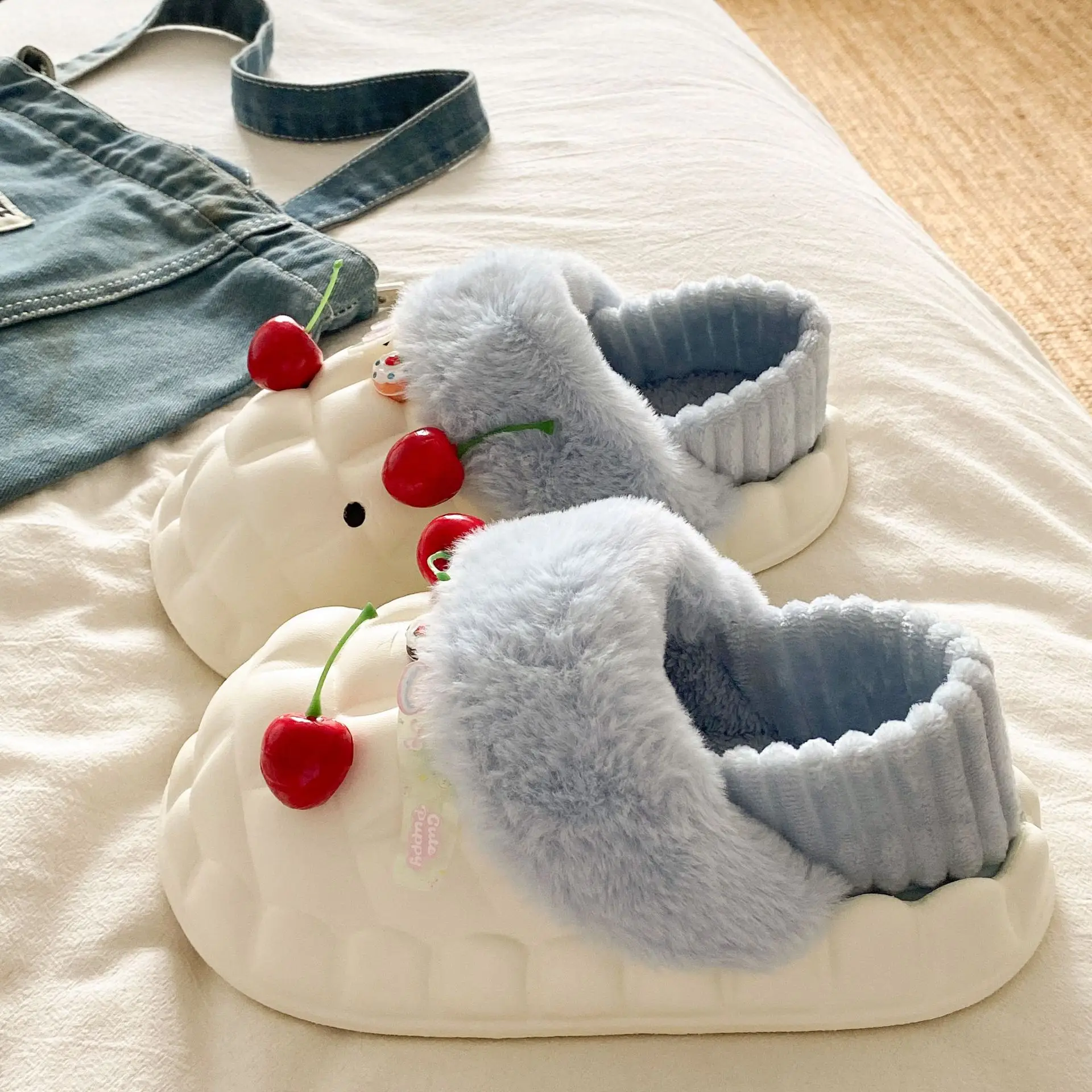 Warm Fleece Lined Cotton Slippers for Women Winter - Image 5