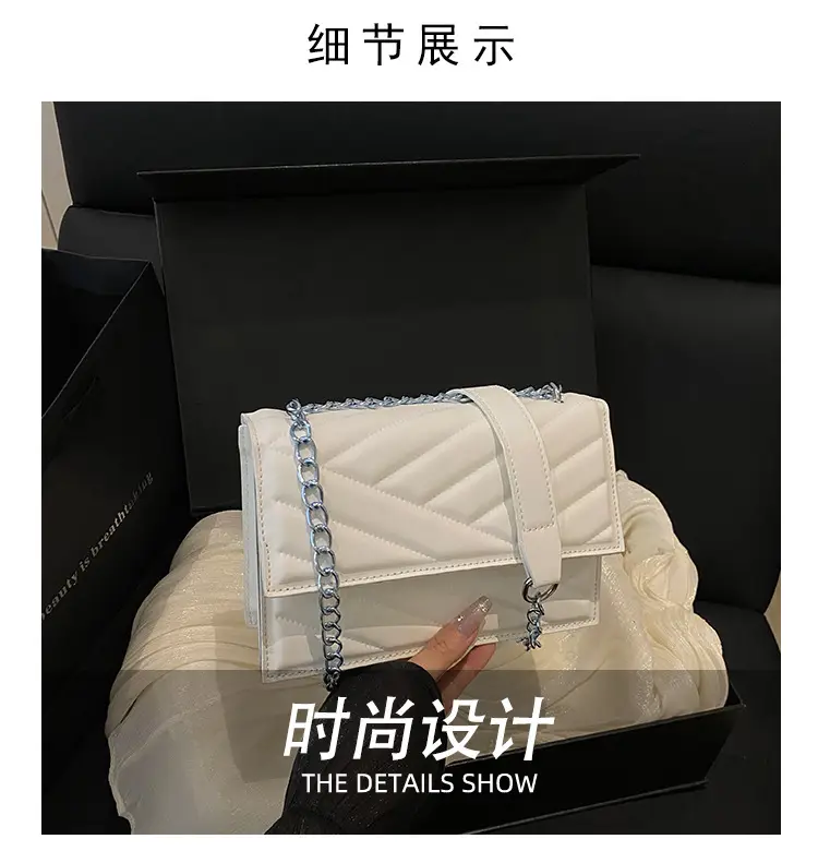 Beige Chain Crossbody Bag for Women — feature 5