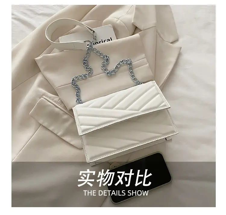 Beige Chain Crossbody Bag for Women — feature 9