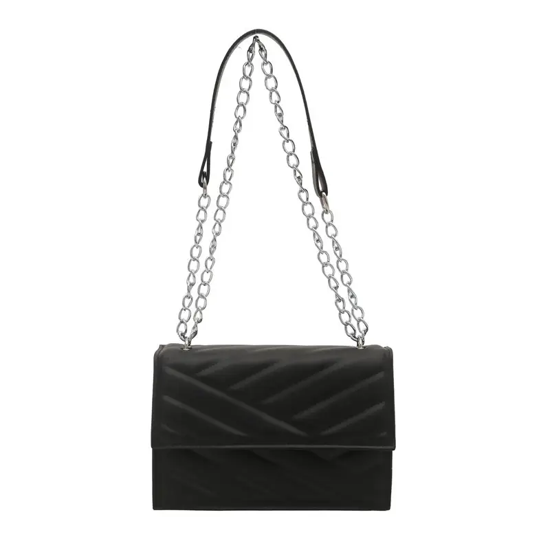 Beige Chain Crossbody Bag for Women - Image 2