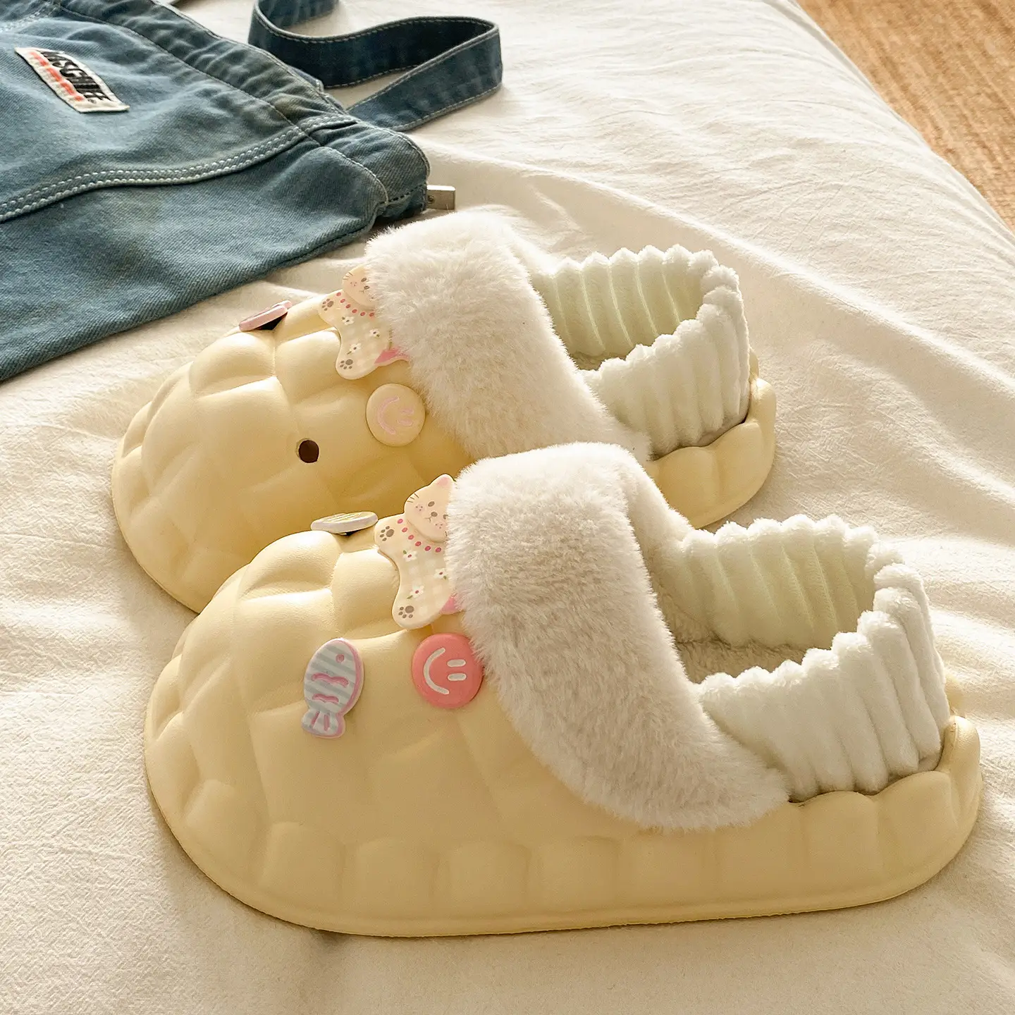 Fleece Lined Warm Eva Slippers for Women