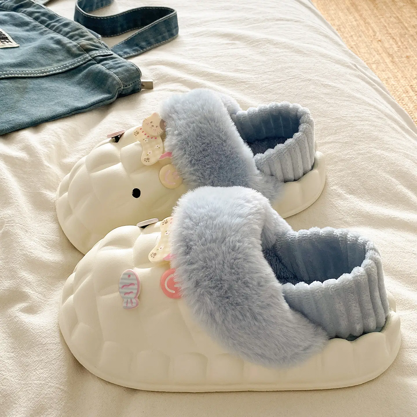 Fleece Lined Warm Eva Slippers for Women