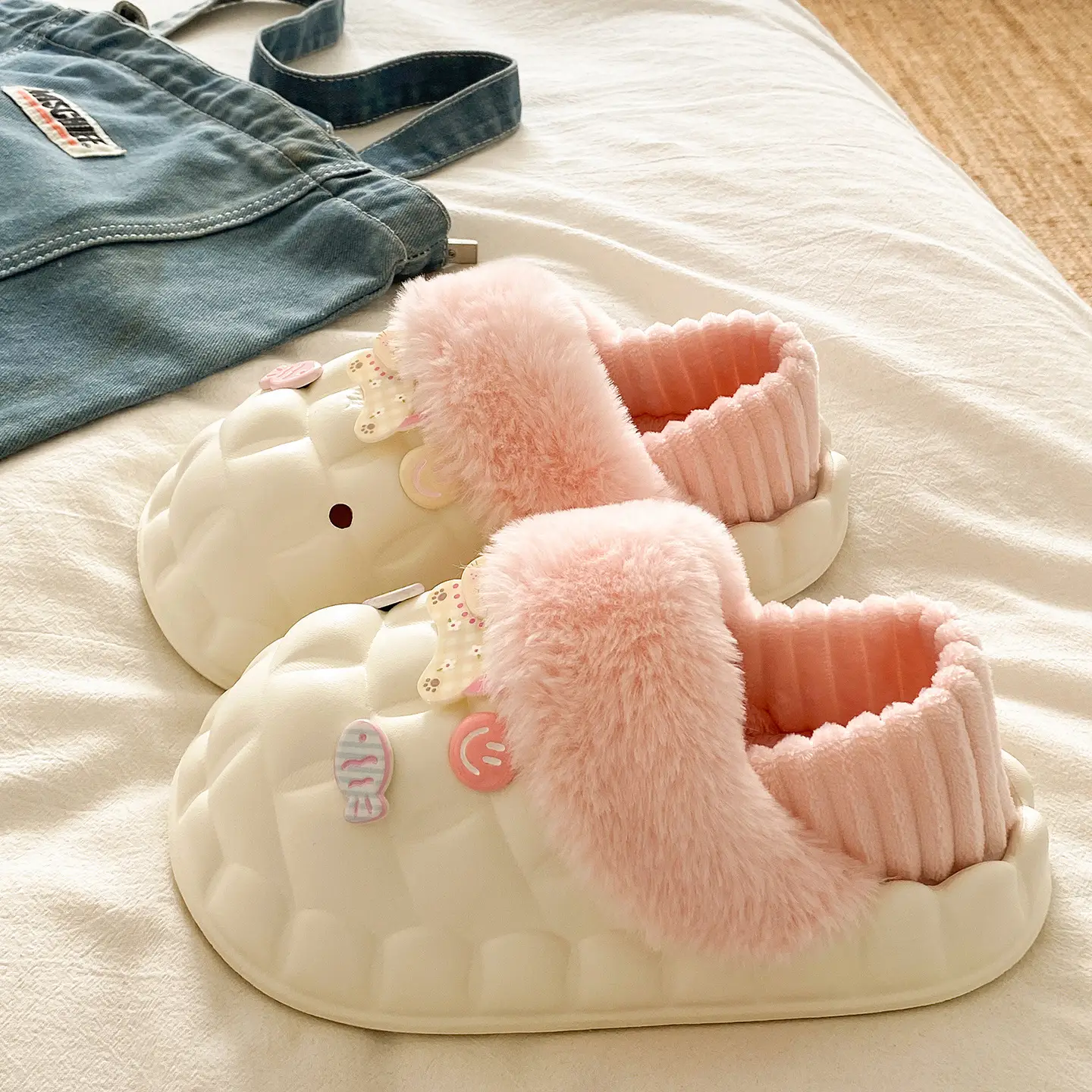 Fleece Lined Warm Eva Slippers for Women