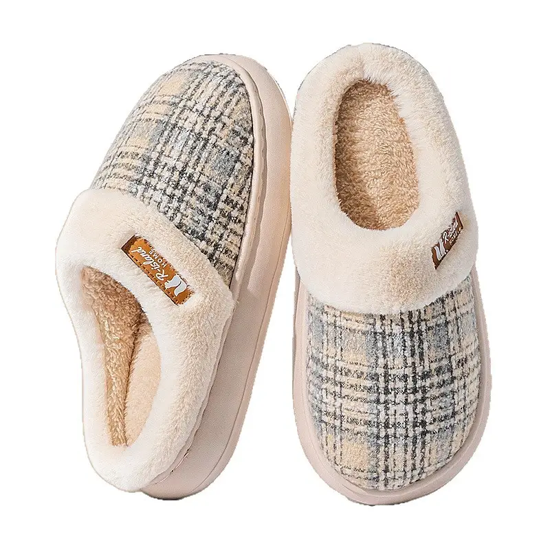 2025 Cotton Slippers Women Plush Warm Indoor - Image 8