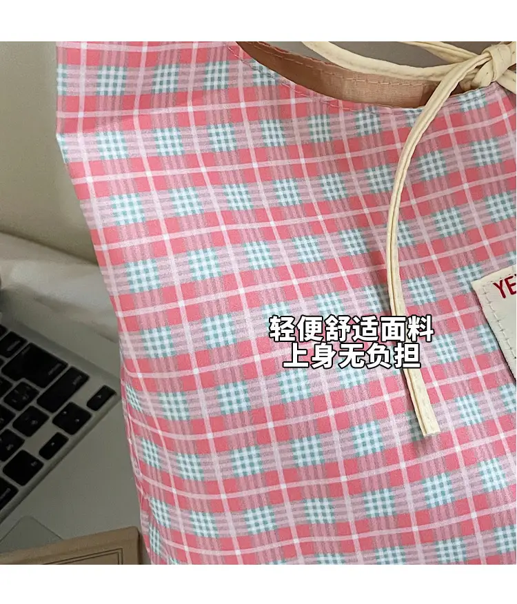 Korean Style Plaid Armpit Tote Bag 2025 Auto — feature 7