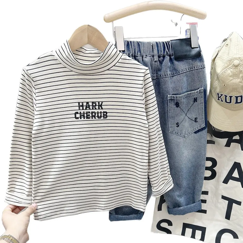 Boys Striped Thermal Shirt Autumn Winter 2025 - Image 8