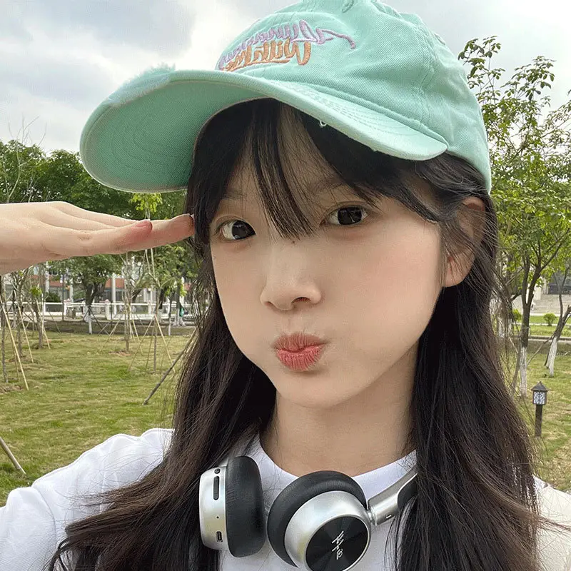 Yang's Green Baseball Cap for Women 2024 Wide Brim Sun Hat - Image 8