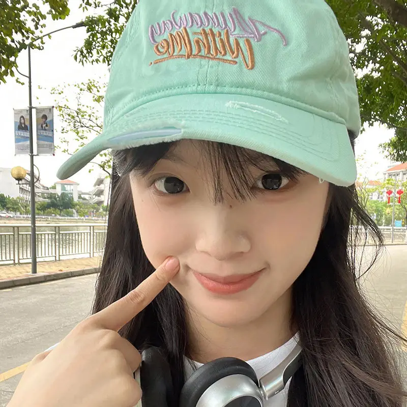 Yang's Green Baseball Cap for Women 2024 Wide Brim Sun Hat - Image 10