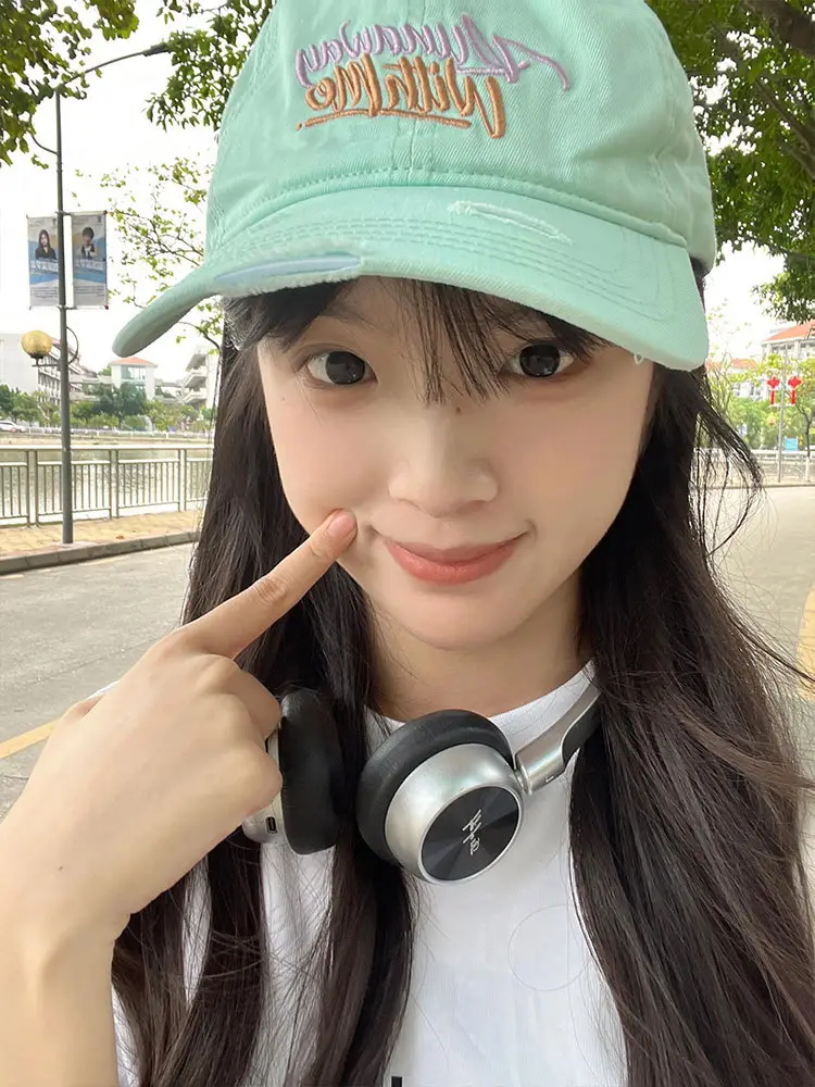 Yang's Green Baseball Cap for Women 2024 Wide Brim Sun Hat — feature 4