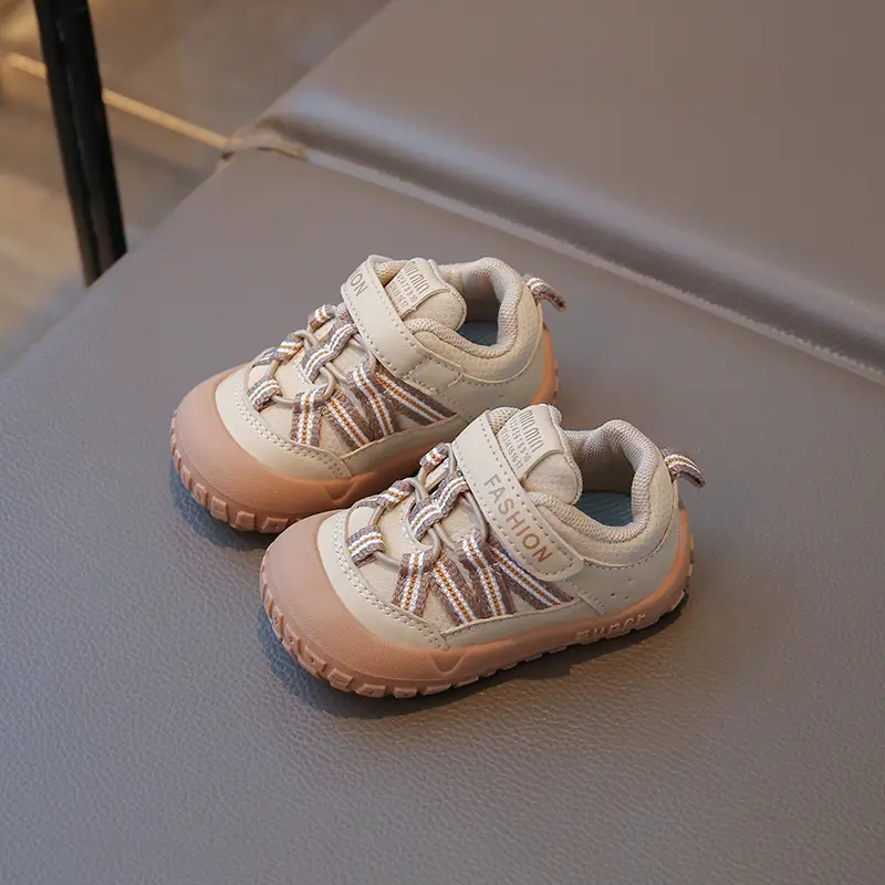 Fashion Toddler Shoes Autumn New Model for Boys and Girls, Stable Baby Shoes, Soft Sole Closed-Toe Anti-Kick Anti-Slip Functional Shoes
