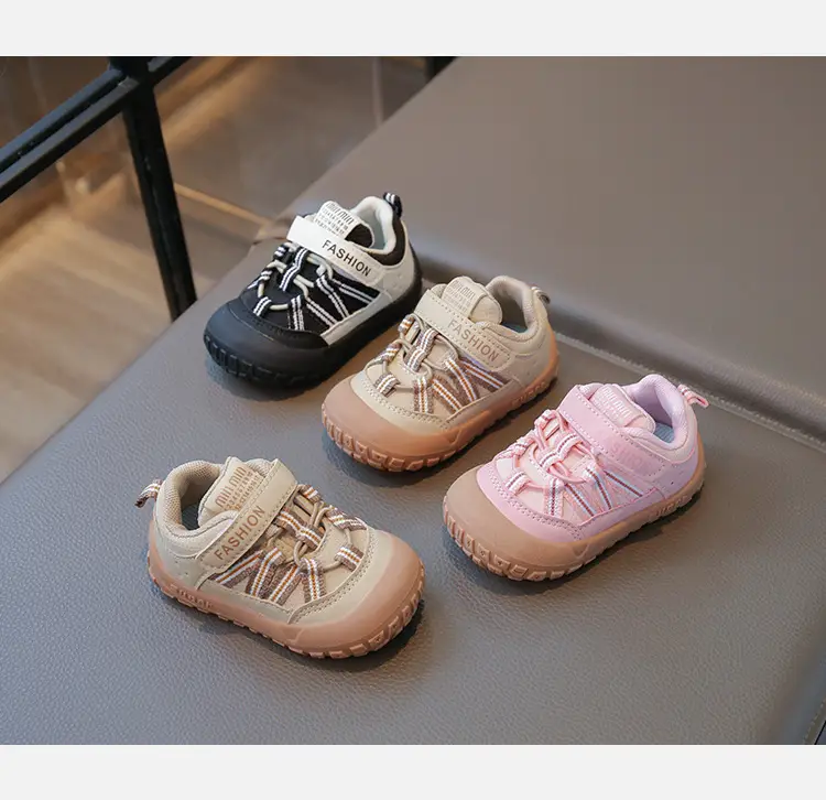 Fashion Toddler Shoes Autumn New Model for Boys and Girls, Stable Baby Shoes, Soft Sole Closed-Toe Anti-Kick Anti-Slip Functional Shoes — feature 7
