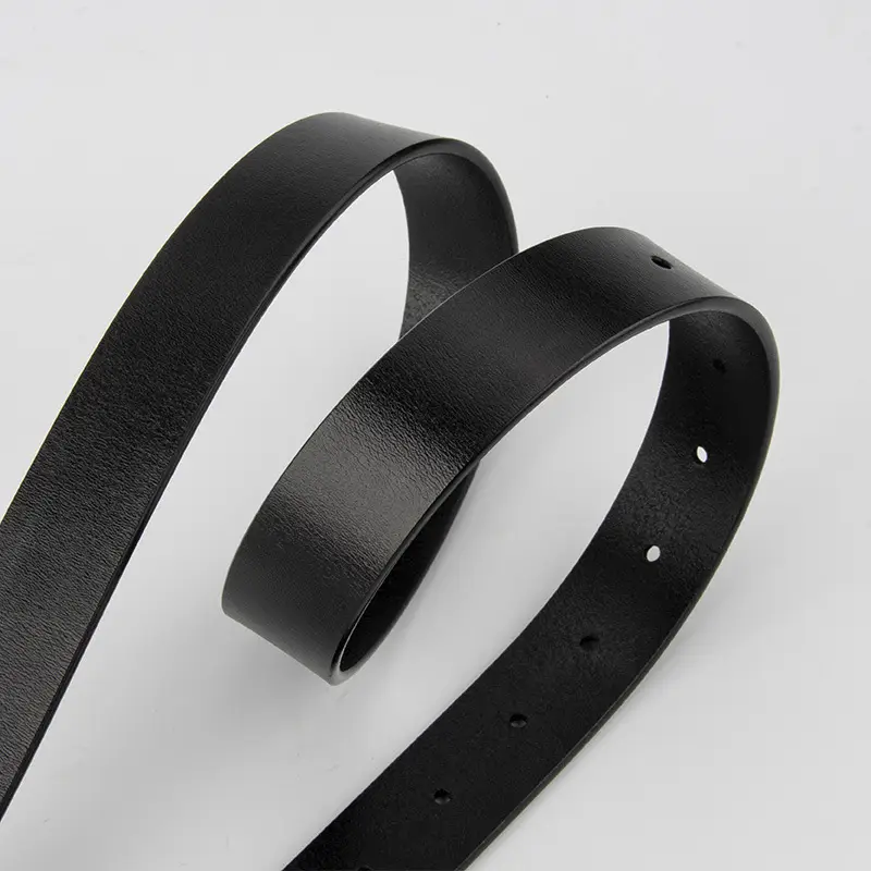 Women's Black Genuine Leather Belt Casual Gold Buckle - Image 5