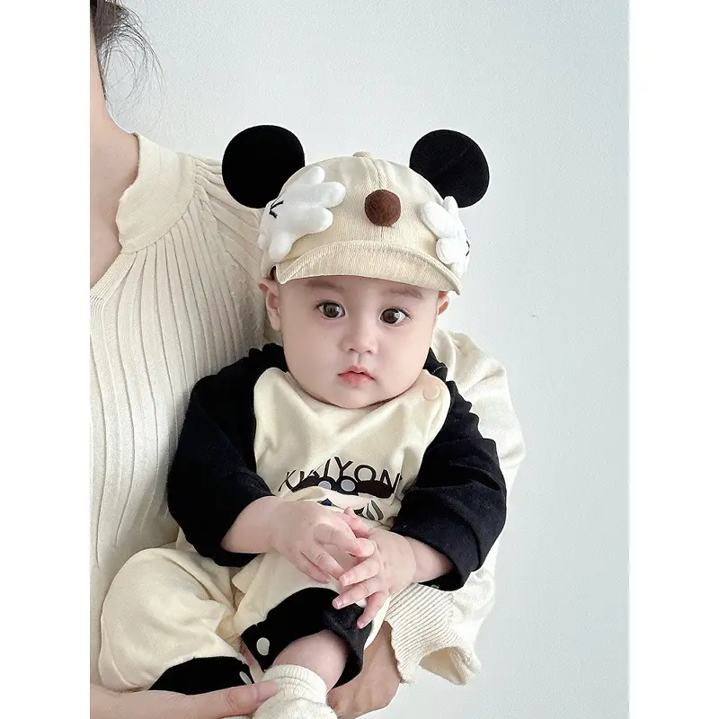 Cute Cartoon Baby Hat Windproof Peaked Cap for Boys Girls Small - Image 6