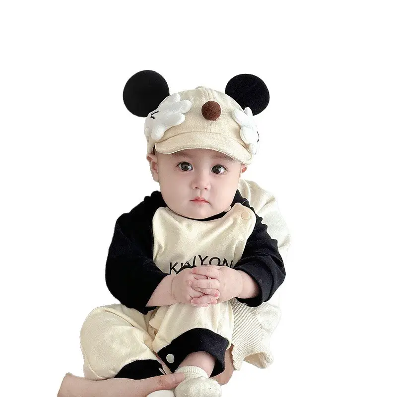 Cute Cartoon Baby Hat Windproof Peaked Cap for Boys Girls Small - Image 9