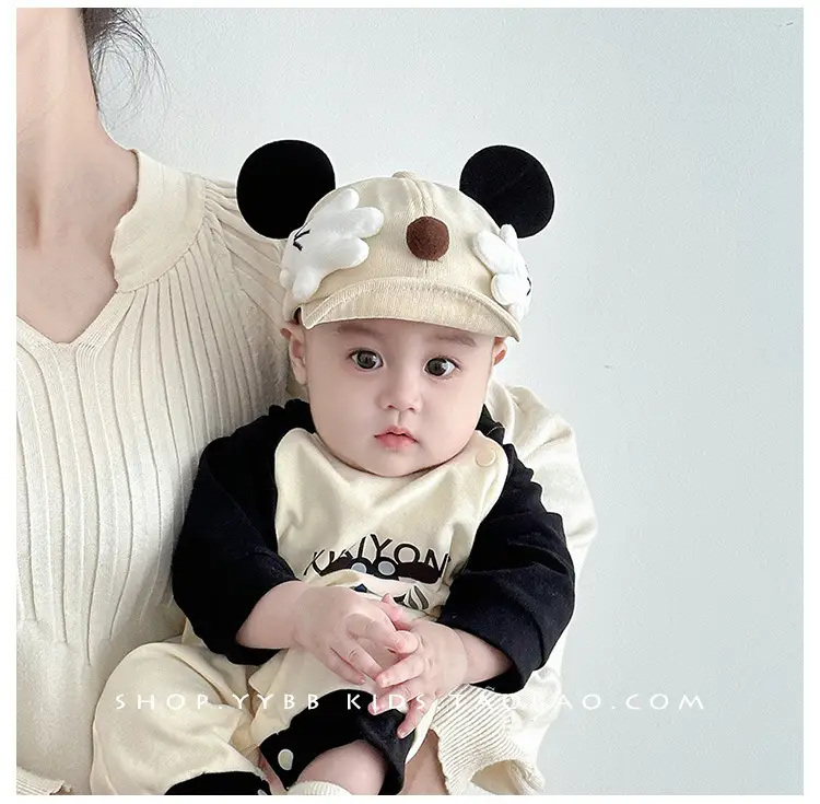 Cute Cartoon Baby Hat Windproof Peaked Cap for Boys Girls Small — feature 2