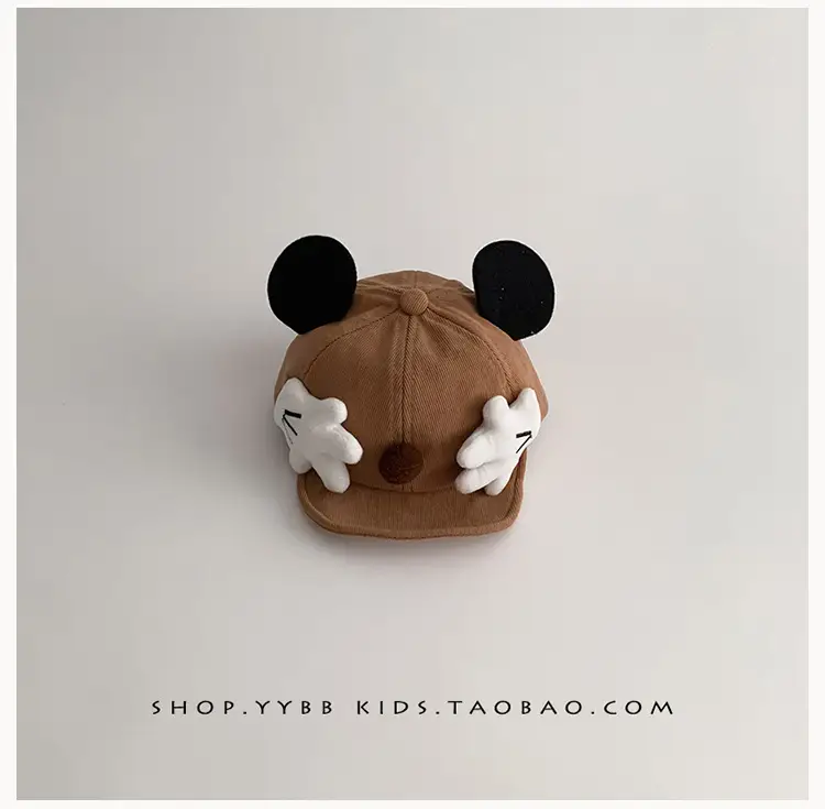 Cute Cartoon Baby Hat Windproof Peaked Cap for Boys Girls Small - Image 3