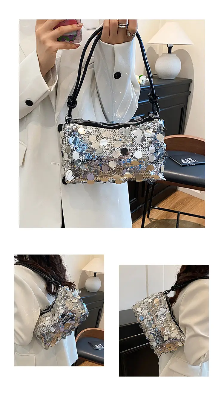 2025 New Niche Sequin Shoulder Bag for Women — feature 11
