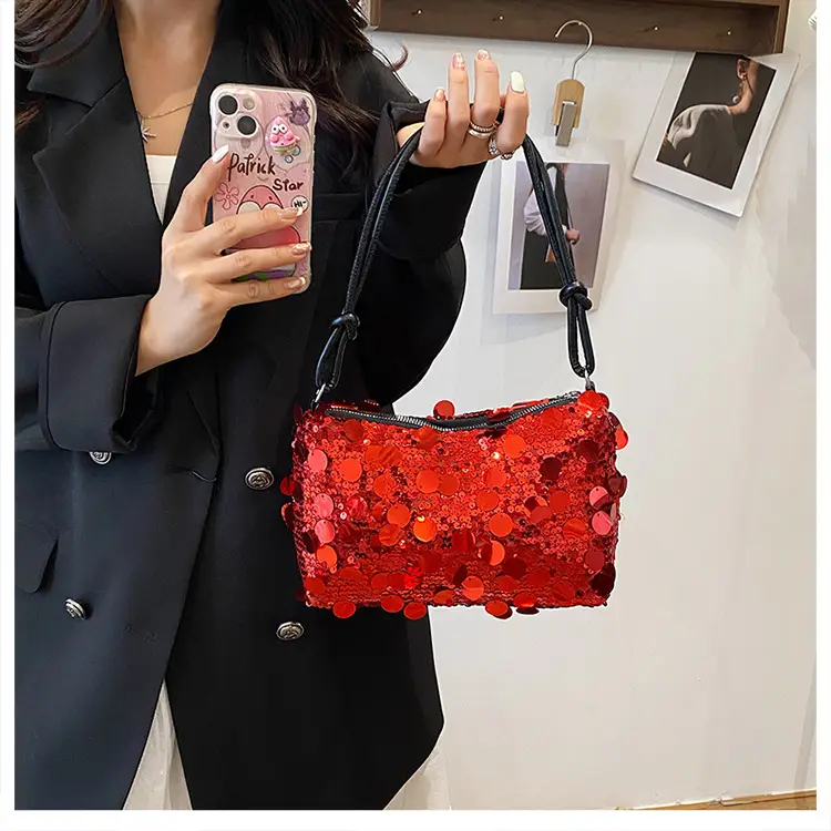 2025 New Niche Sequin Shoulder Bag for Women — feature 20