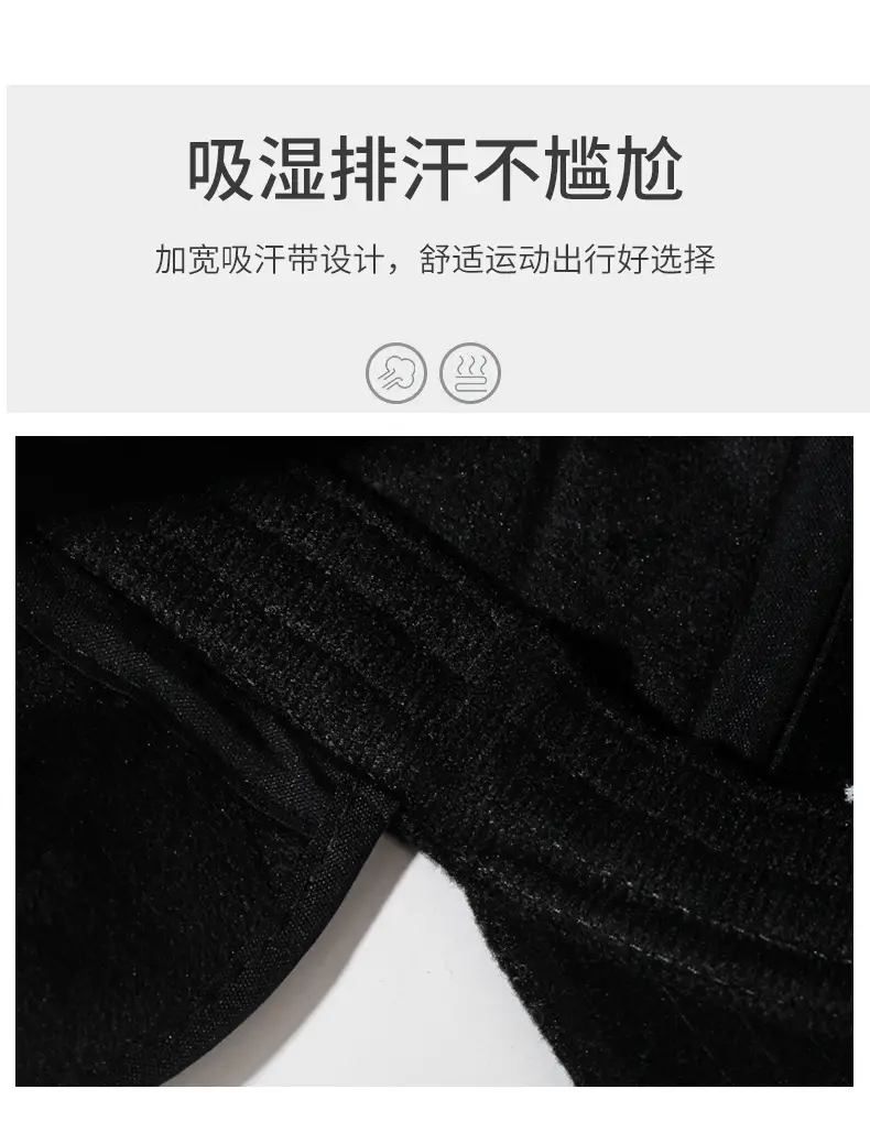 Men Black Cotton Baseball Cap Winter Wear — feature 3
