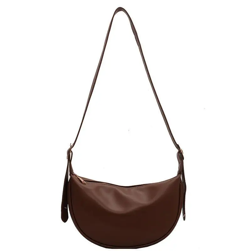 Brown Leather Shoulder Crossbody Bag for Women