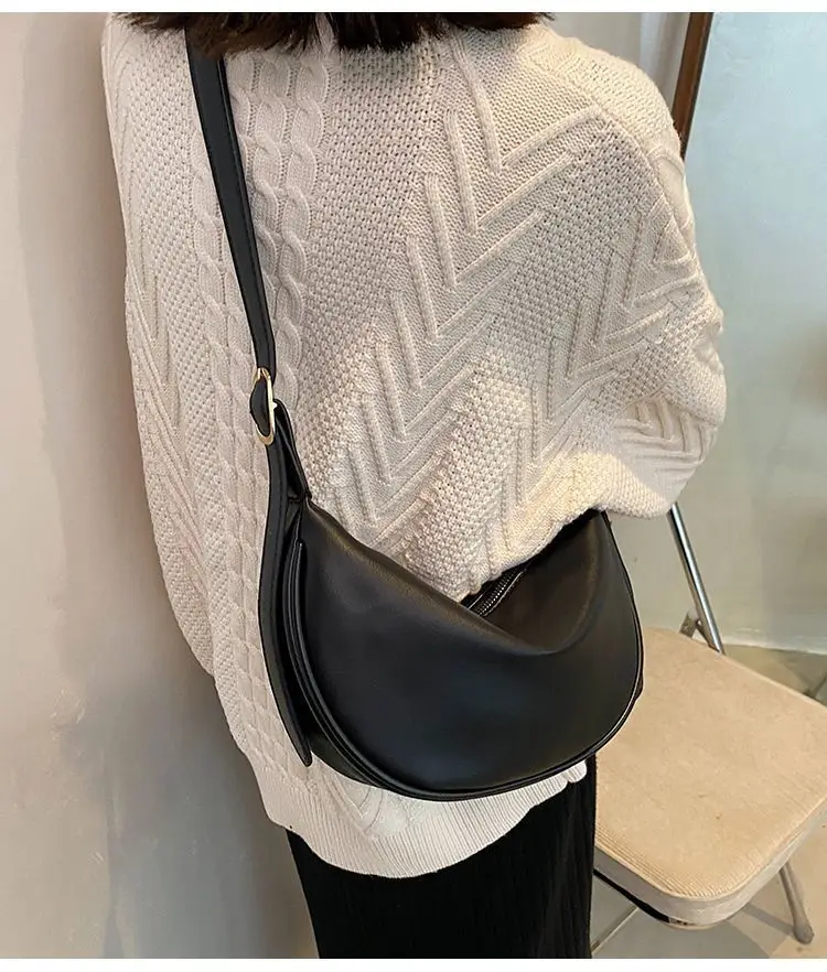 Brown Leather Shoulder Crossbody Bag for Women — feature 13