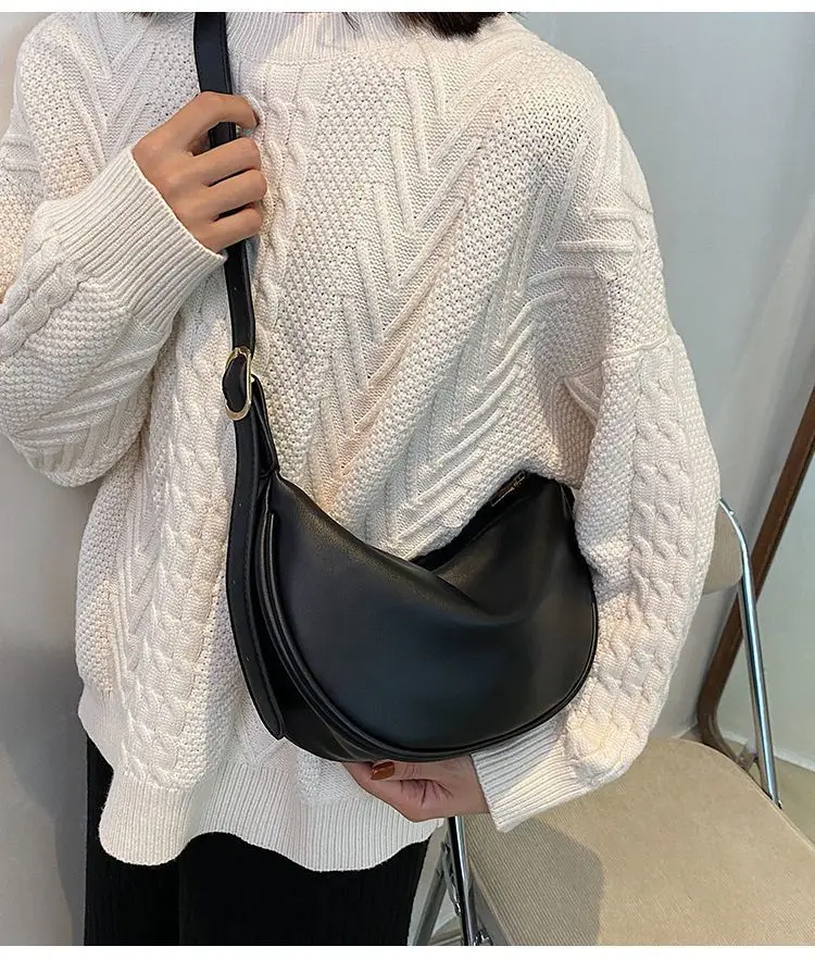 Brown Leather Shoulder Crossbody Bag for Women — feature 14