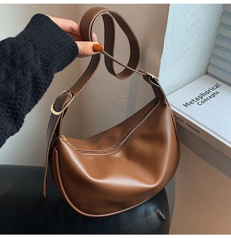 Brown Leather Shoulder Crossbody Bag for Women — feature 15