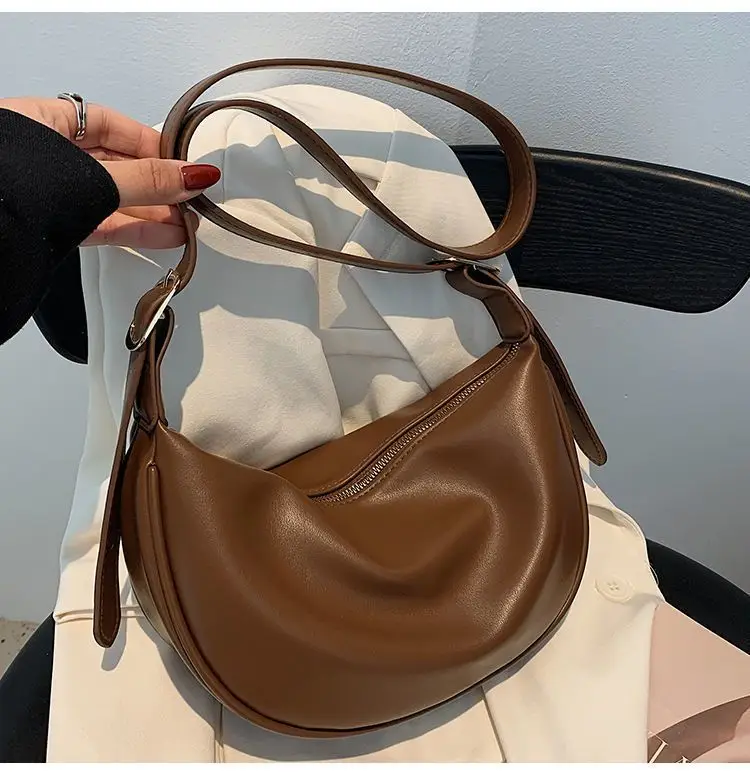 Brown Leather Shoulder Crossbody Bag for Women — feature 17