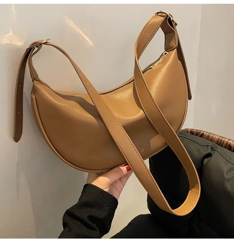 Brown Leather Shoulder Crossbody Bag for Women — feature 21