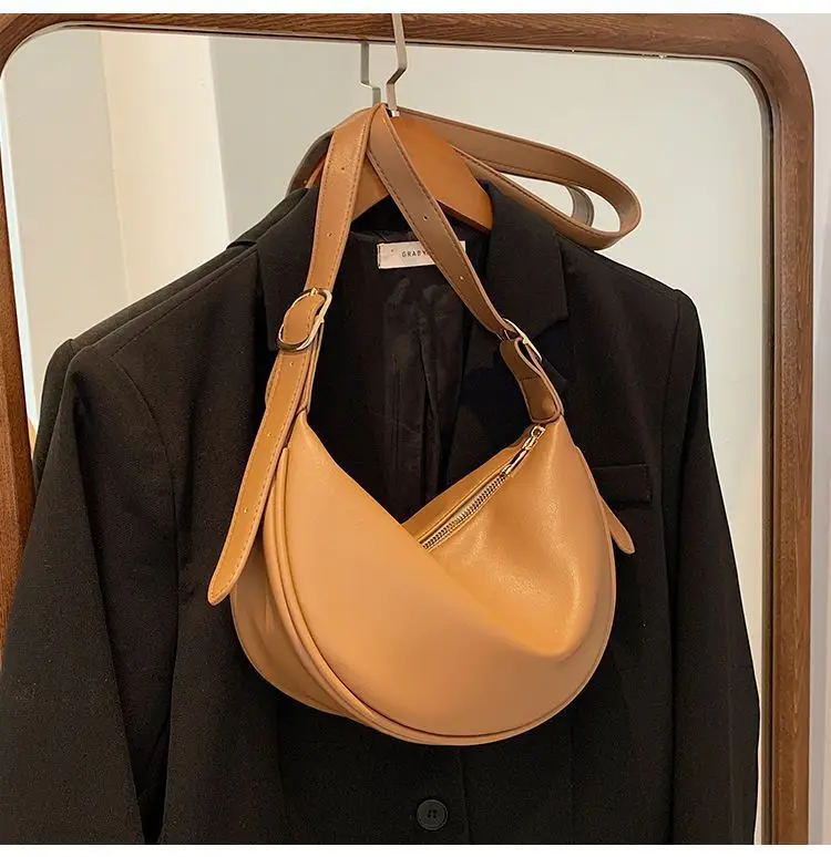 Brown Leather Shoulder Crossbody Bag for Women — feature 22