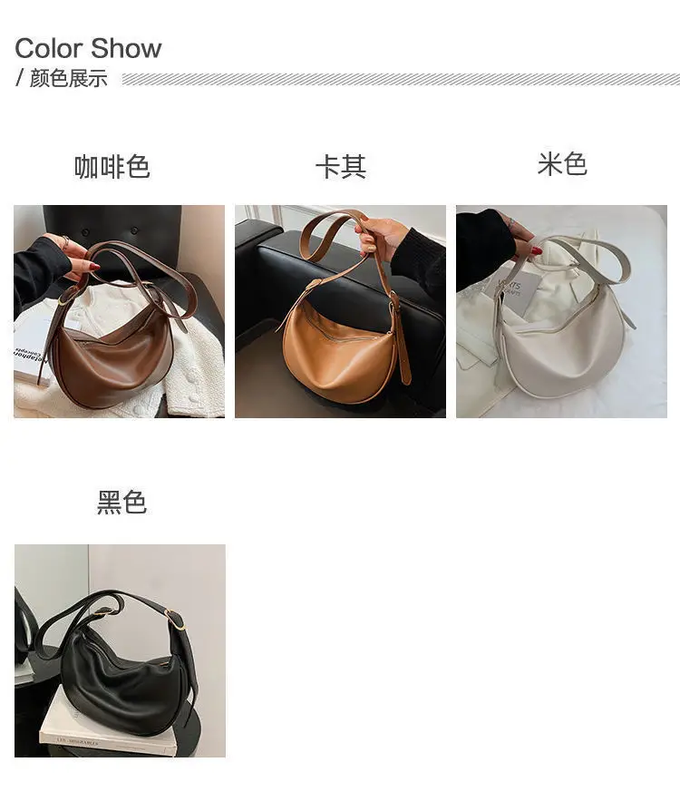 Brown Leather Shoulder Crossbody Bag for Women — feature 4
