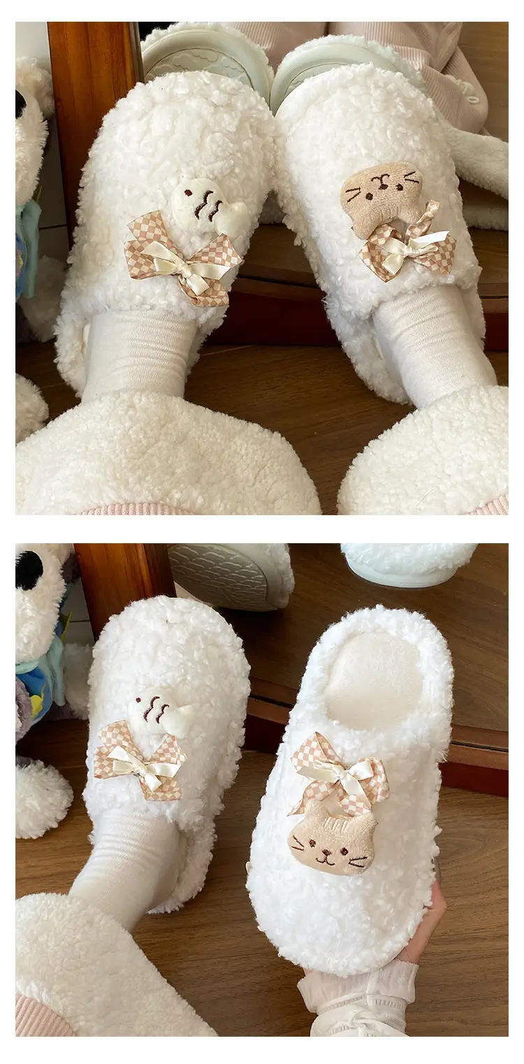 Women's Fleece Lined Cotton Slippers Winter Warm — feature 13