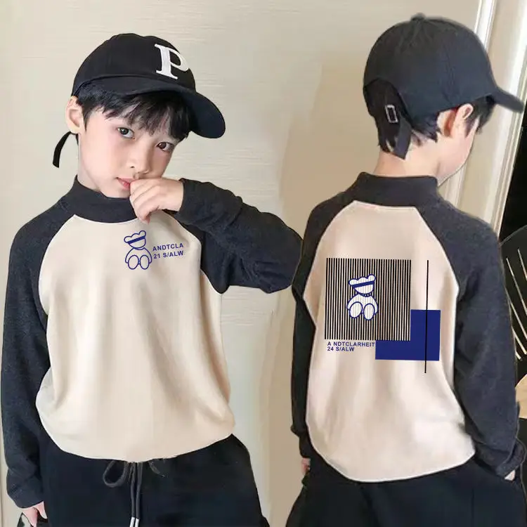 Boys Thermal Base Shirt Long Sleeve Red White - Image 20