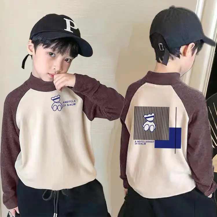 Boys Thermal Base Shirt Long Sleeve Red White - Image 22