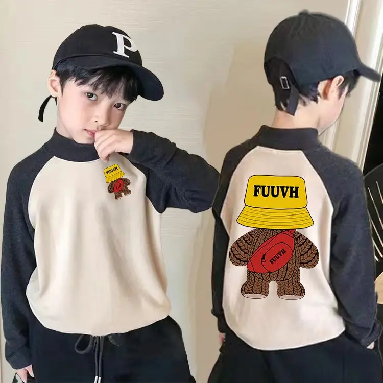 Boys Thermal Base Shirt Long Sleeve Red White - Image 24