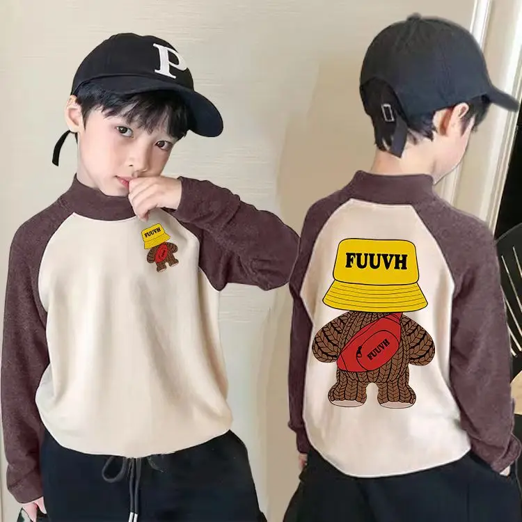 Boys Thermal Base Shirt Long Sleeve Red White - Image 26