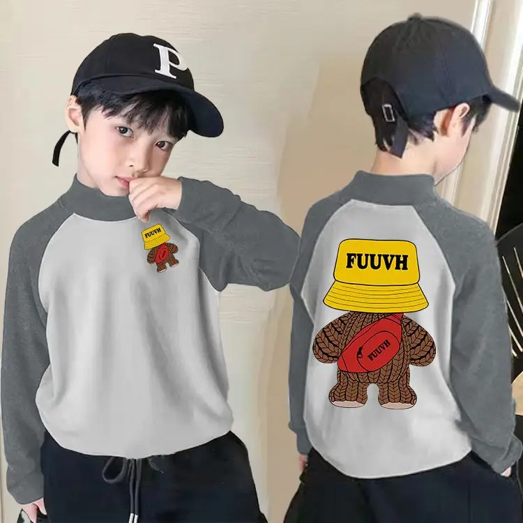 Boys Thermal Base Shirt Long Sleeve Red White - Image 27