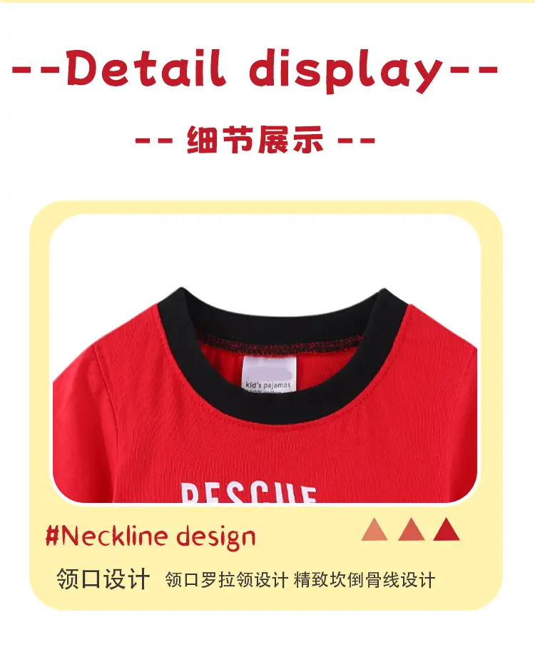 Little Boy Red Truck T-Shirt Shorts Set Summer Wear — feature 10