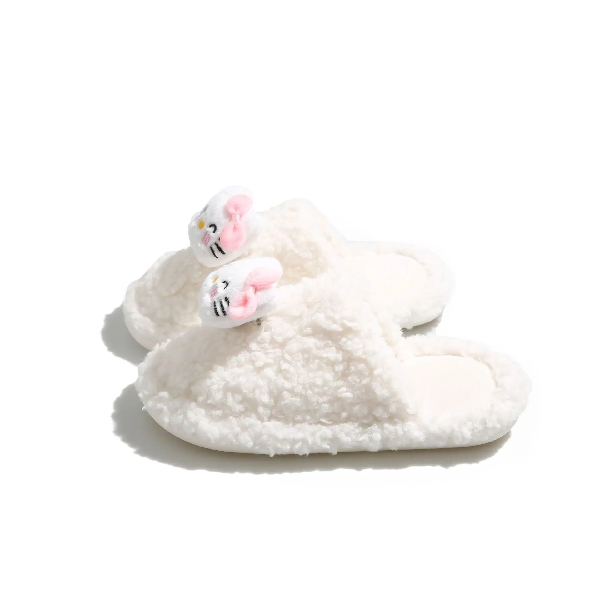 Cute Plaid Furry Shoes for Women 2025 Winter Warm - Image 8