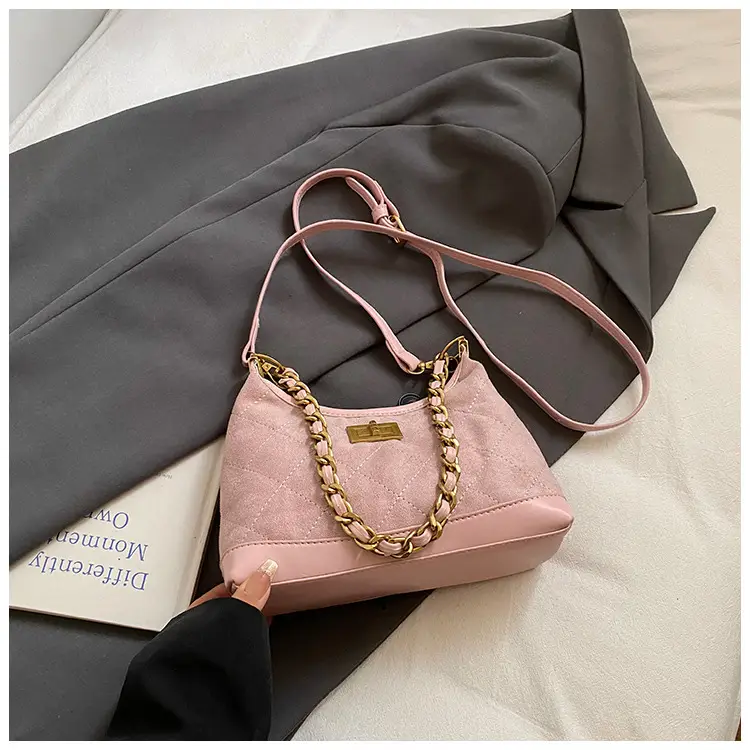 Retro Crossbody Bag for Women Brown Gold Chain 2025 — feature 31