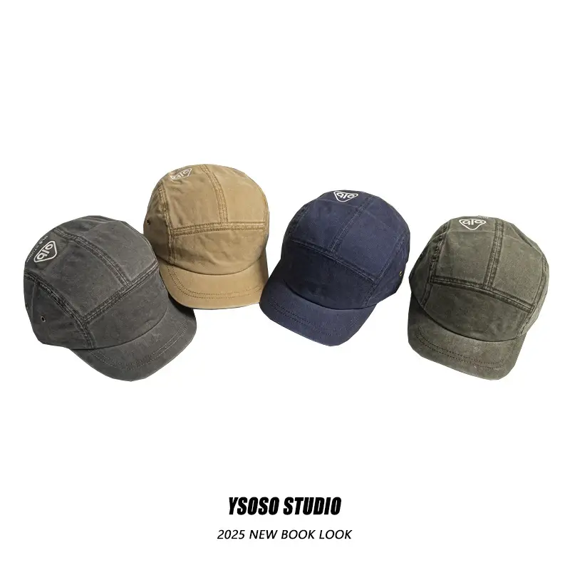 Korean New Letter Print Baseball Cap for Men Women Tan Short Bristle - Image 7
