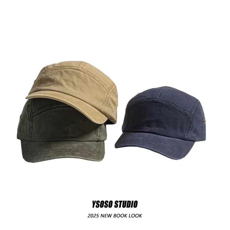 Korean New Letter Print Baseball Cap for Men Women Tan Short Bristle - Image 9