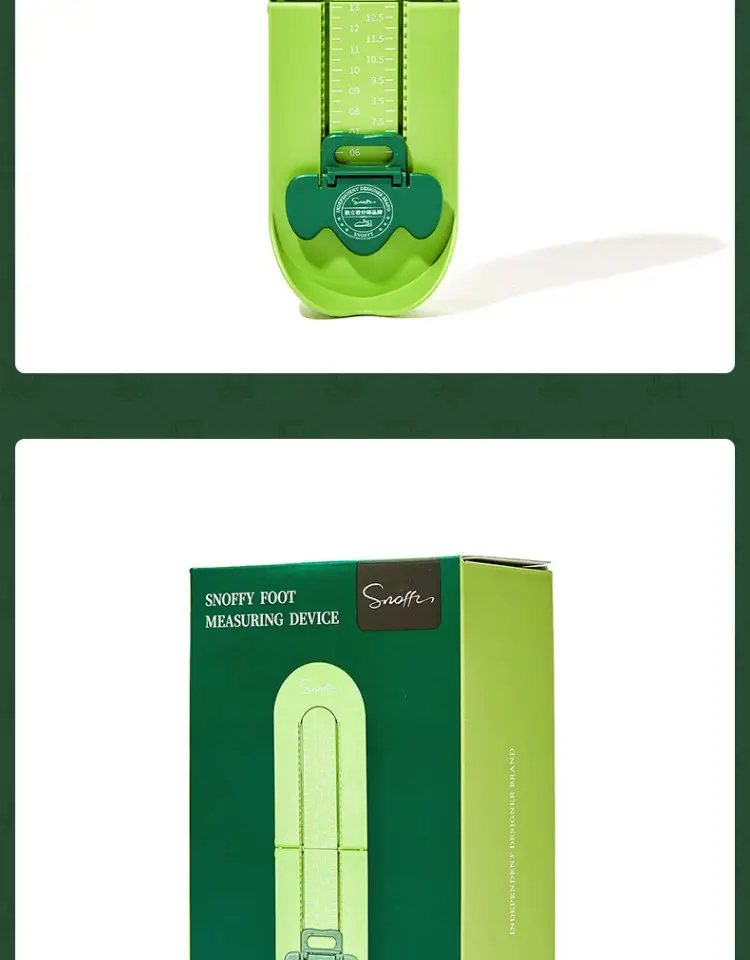 Snoffy Baby Foot Measurer Green Universal 0-12 Years — feature 10