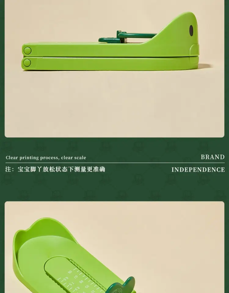 Snoffy Baby Foot Measurer Green Universal 0-12 Years — feature 8