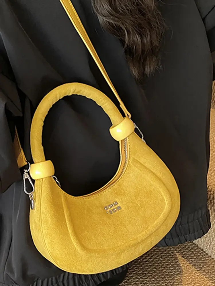 Women Handheld Underarm Bag Red 2025 New Autumn - Image 8