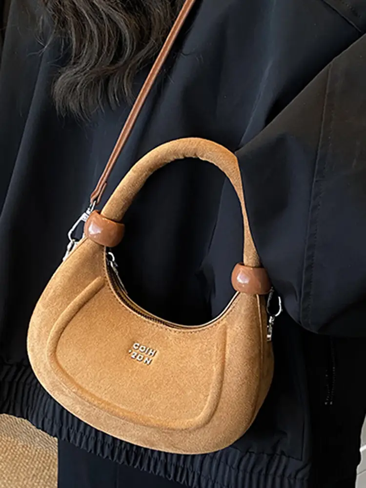 Women Handheld Underarm Bag Red 2025 New Autumn - Image 9