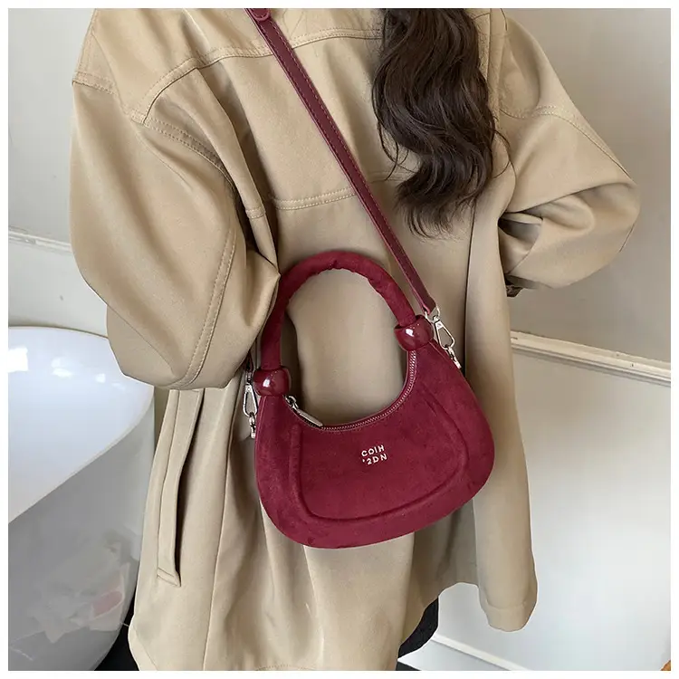 Women Handheld Underarm Bag Red 2025 New Autumn — feature 22